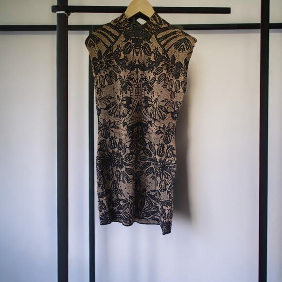 NWT Anthropologie Mock-Neck Knit Mini Dress - XL - Picture 6 of 6